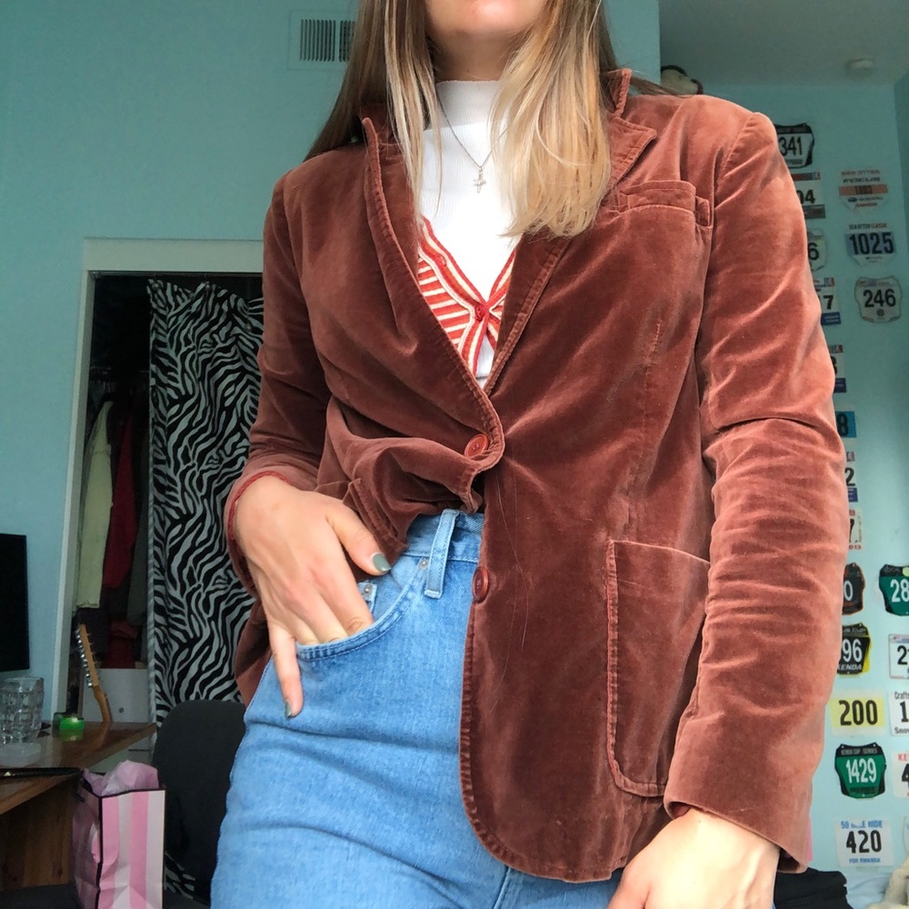 Vitage suede Brown Blazer